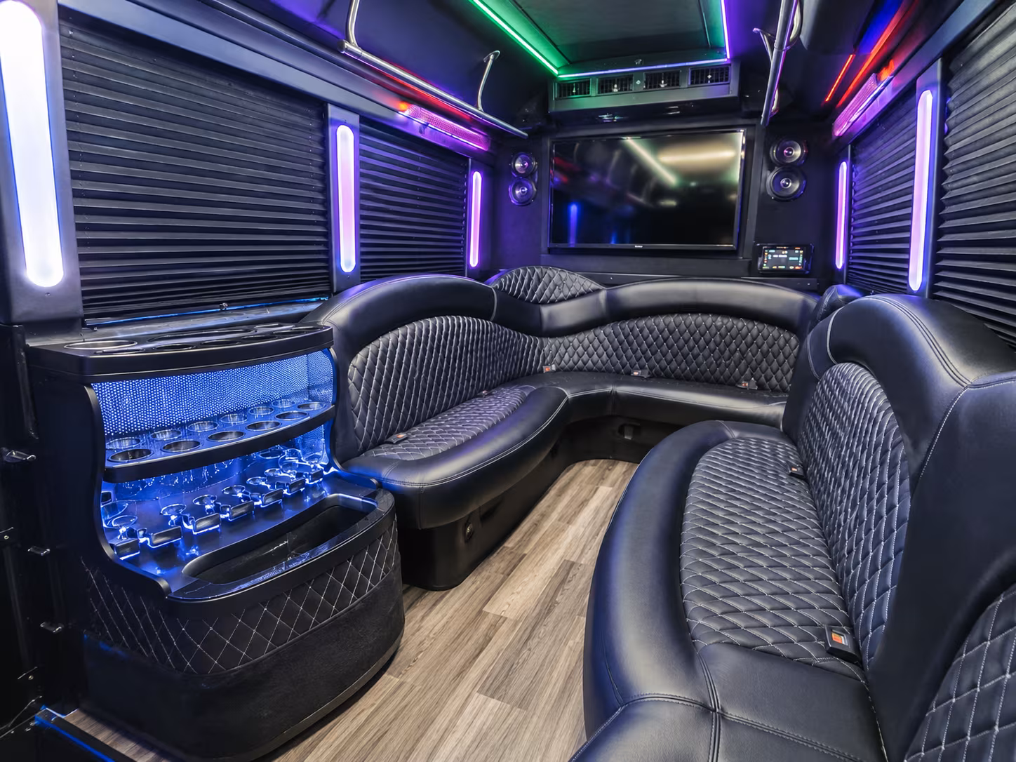affordable irvine prom party bus prices split across your group