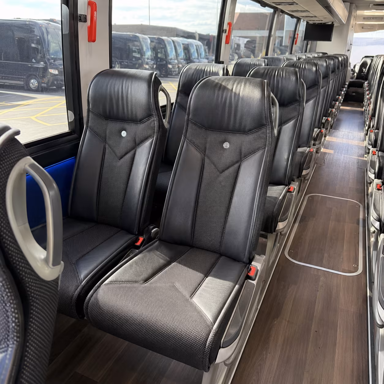 irvine charter bus inside