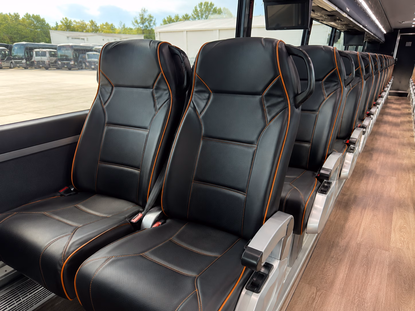 irvine parking shuttle and park and ride bus rentals